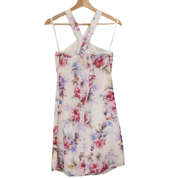 NWT Anthropologie Paper Crown halter Floral Dress With Button Attachments XS - Picture 7 of 9